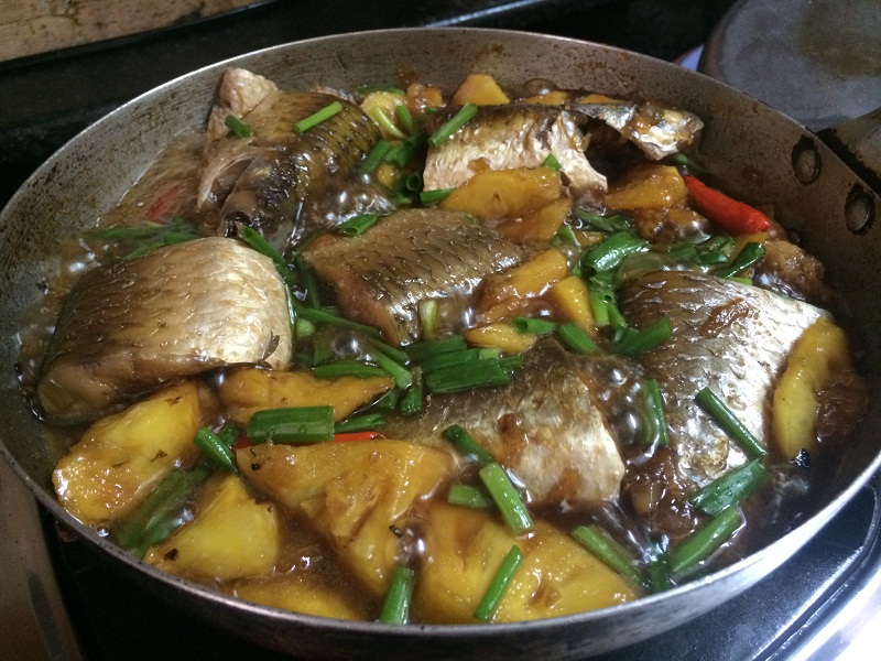 cá đối kho tiêu ngon
