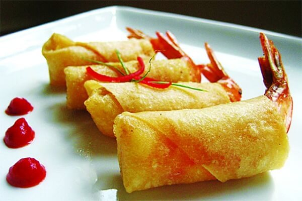 Bánh tráng bò pía đậu xanh cuốn chả giò - Bánh đa nem cuốn chả …