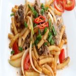 Cách làm nui xào bò thơm ngon bổ dưỡng tiết kiệm thời gian